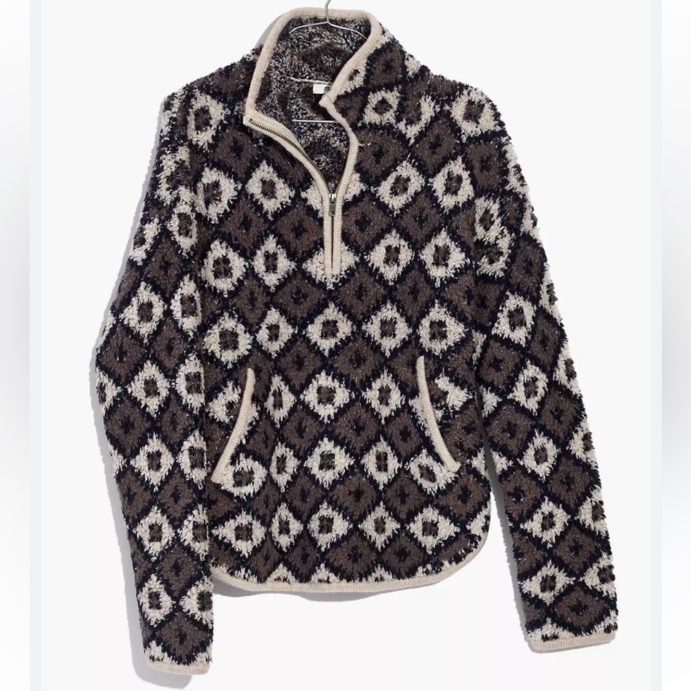 Madewell 1/2 Zip Popover Sweater sz XS
